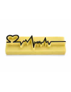 Pierre Tatouage Temporaire Electrocardiogramme, Ligne De Vie Cœur Bat. 2