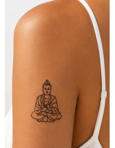 Tatouage Temporaire,Tampon Bouddha ,Pierre Combien De Jours Il Tient?