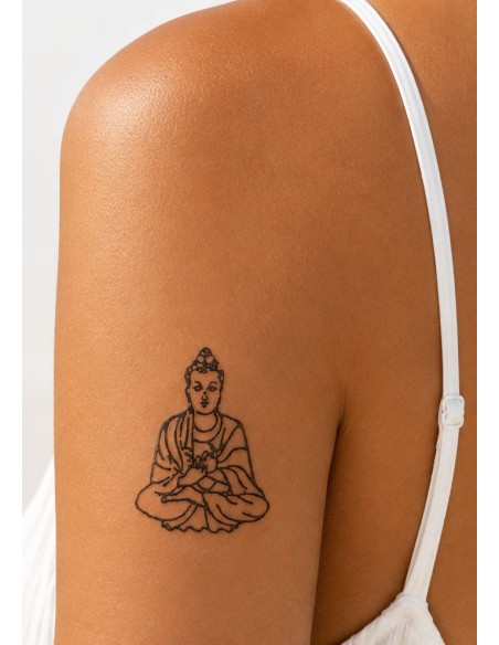 Tatouage Temporaire,Tampon Bouddha ,Pierre Combien De Jours Il Tient?