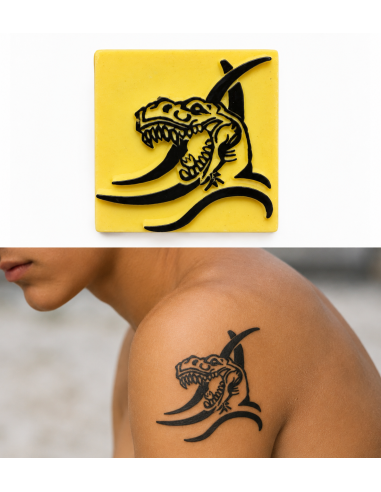 Tatouages Temporaires Tyrannosaure, Pierre A Tatouer, Encre Waterproof