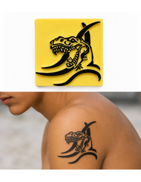 Tatouages Temporaires Tyrannosaure, Pierre A Tatouer, Encre Waterproof