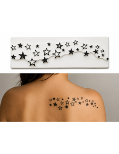 Tatouage Rihanna, Pluie D'Etoiles, Pierre A Tatouer, Tient longtemps.