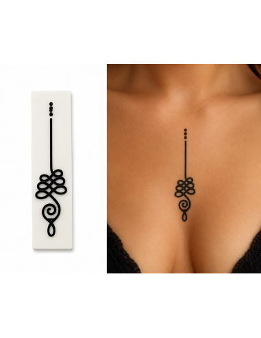 Tatouage Temporaire Tatoo Unalum bouddhiste, Tampon Pierre A Tatouer.