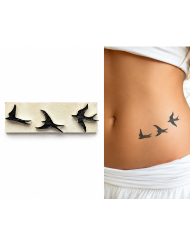 Tatouage Temporaire  Pierre A Tatouer 3 Hirondelles, Esprit De Liberté