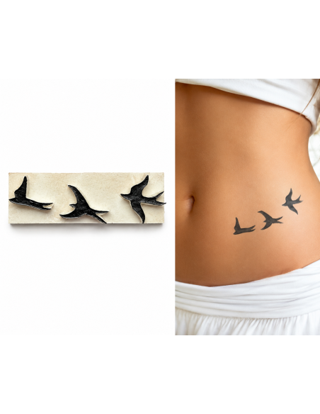 Tatouage Temporaire  Pierre A Tatouer 3 Hirondelles, Esprit De Liberté