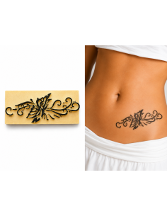 Tatouage Temporaire, Papillon Musicale, Pierre A Tatouer, Super Rendu