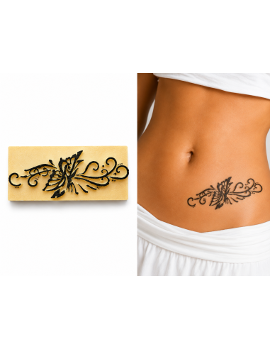 Tatouage Temporaire, Papillon Musicale, Pierre A Tatouer, Super Rendu