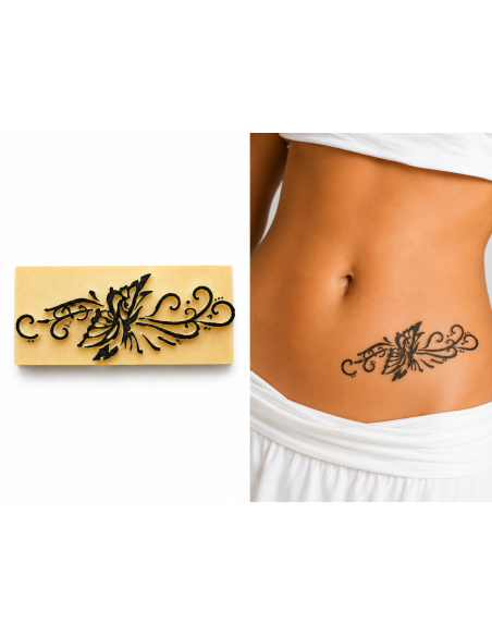 Tatouage Temporaire, Papillon Musicale, Pierre A Tatouer, Super Rendu