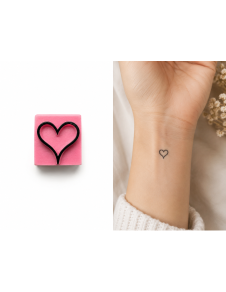 Tatouage Temporaire , Ephemere Petit Coeur D'Amour Pierre à Tatouer