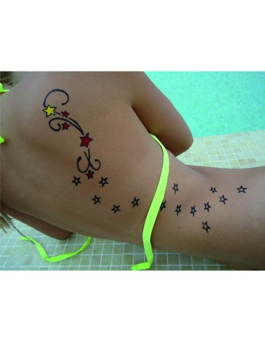 Tatouage Temporaire, Petite Etoile, Pierre A Tatouer, Très Bonne Durée