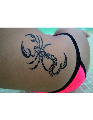 Tatouage Temporaire, Scorpion Royal, Pierre A Tatouer, Superbe Pince.